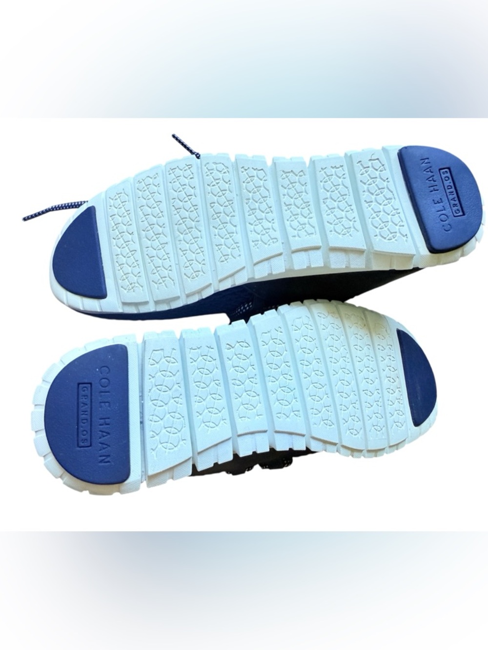Cole Haan ZerøGrand Blue Knit Sneakers Lightweight Comfort Walking Shoes 6.5 - Picture 14 of 16